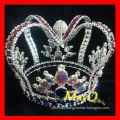 New design full round king and queen's pageant crown